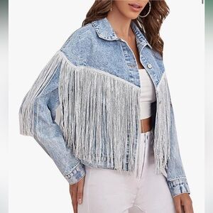 Fringe Denim Jacket